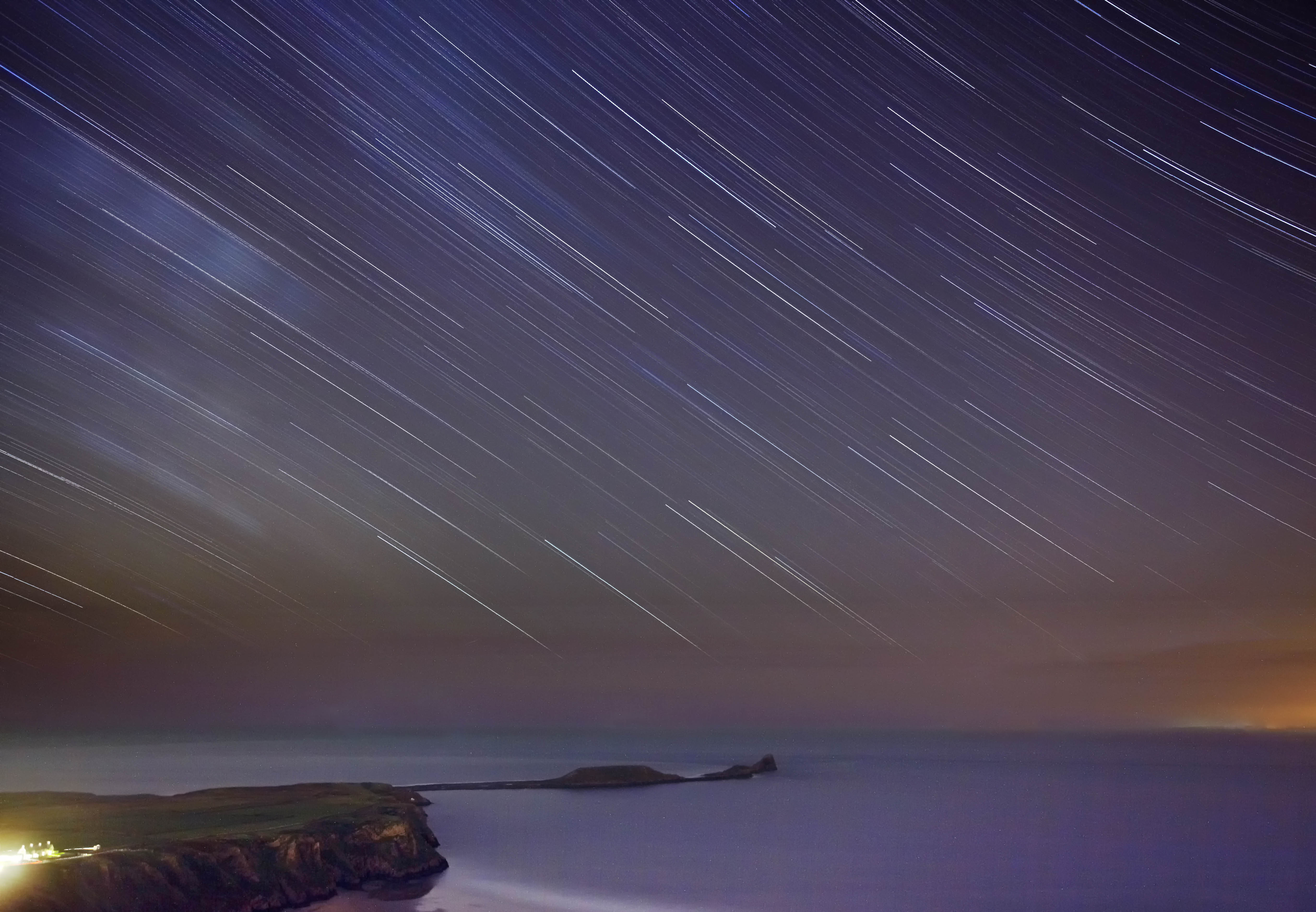 Worms Head view at night